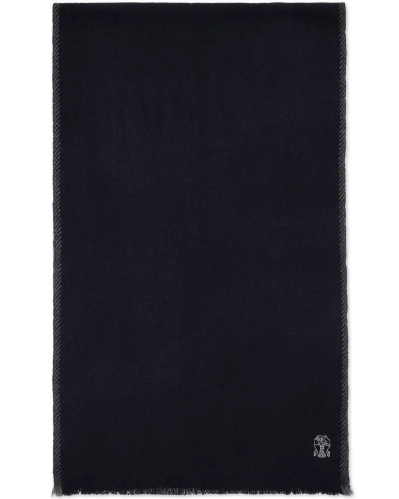 Brunello Cucinelli Schal aus Kaschmir - Blau Blau