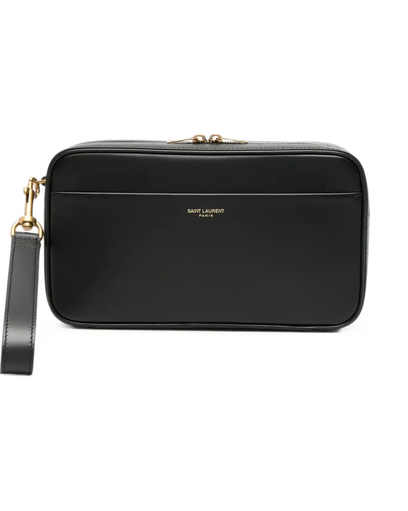 Saint Laurent Paris Reisetasche aus Glattleder - Schwarz Schwarz