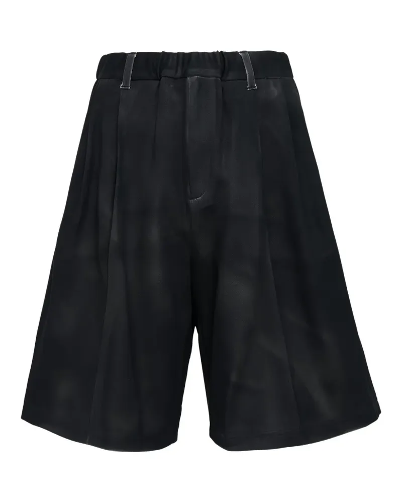 TAAKK faux-leather shorts - Schwarz Schwarz