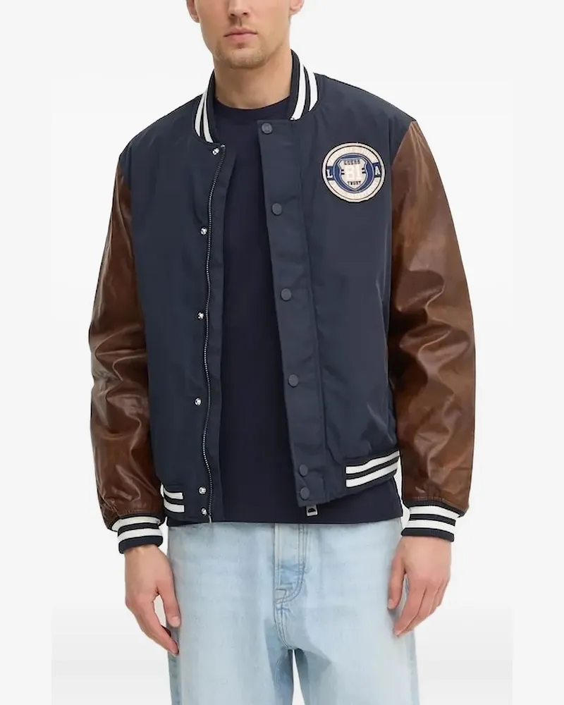 Guess Bomberjacke mit Twill-Patch - Blau Blau