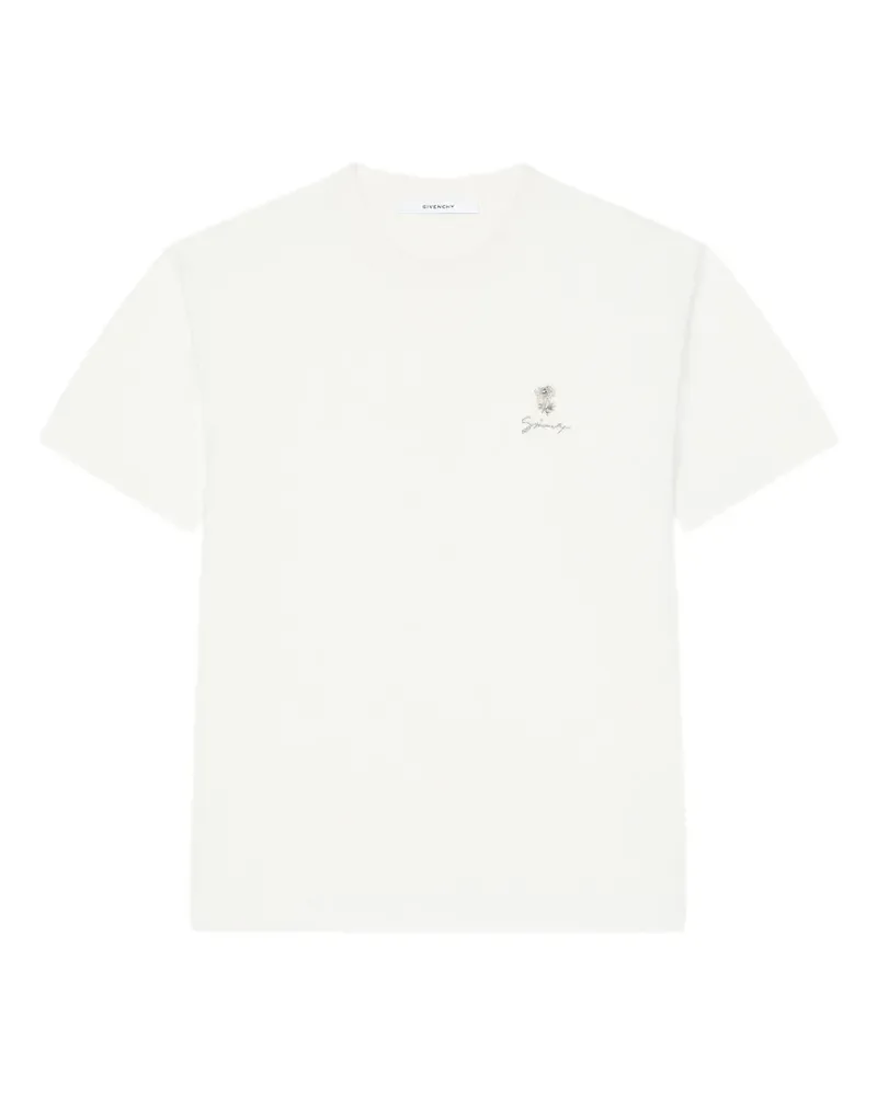 Givenchy T-Shirt aus Strick mit Perlenstickerei - Nude Nude
