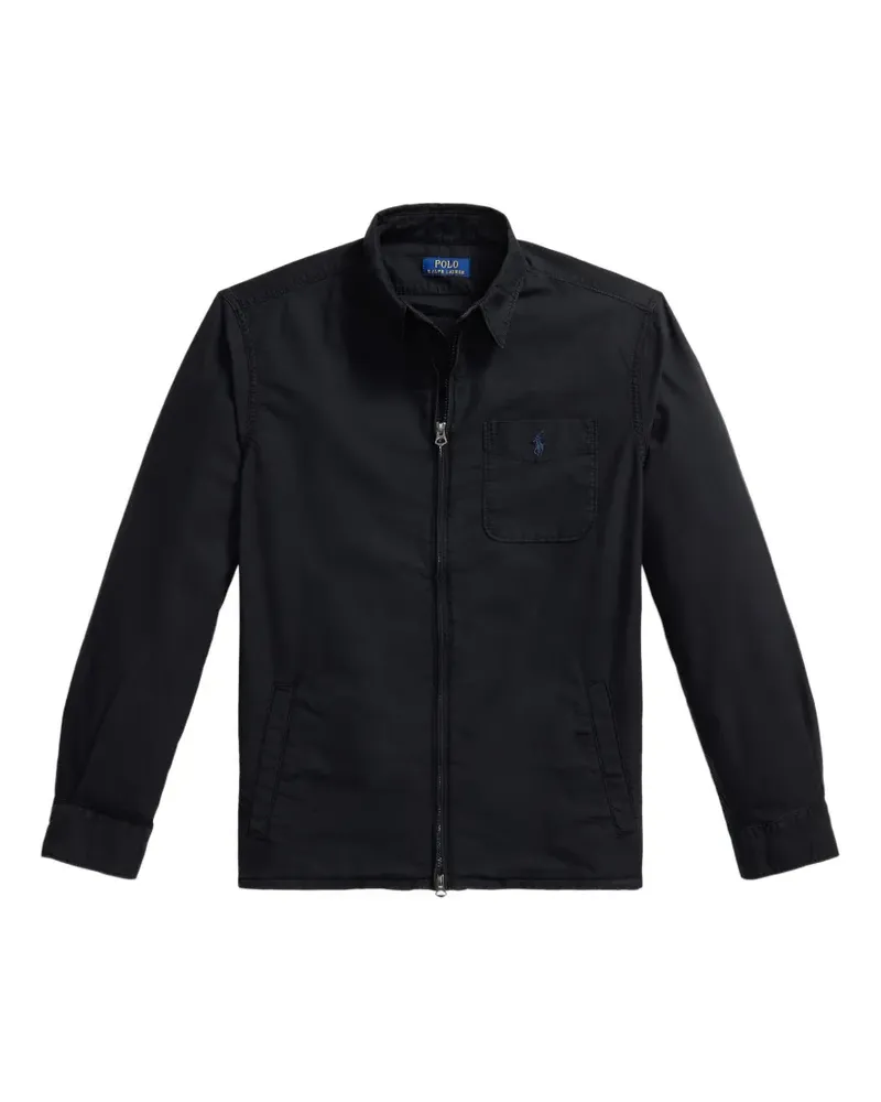 Ralph Lauren Hemdjacke mit Reißverschlusstaschen - Schwarz Schwarz
