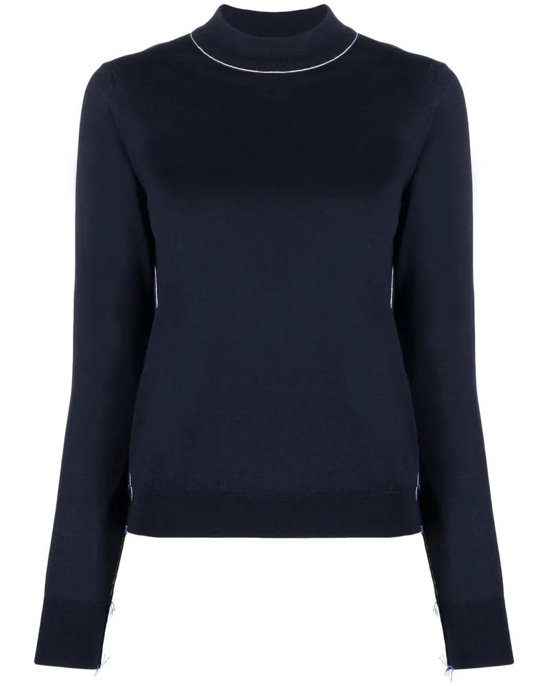 Maison Margiela Work-In-Progress Pullover - Blau Blau