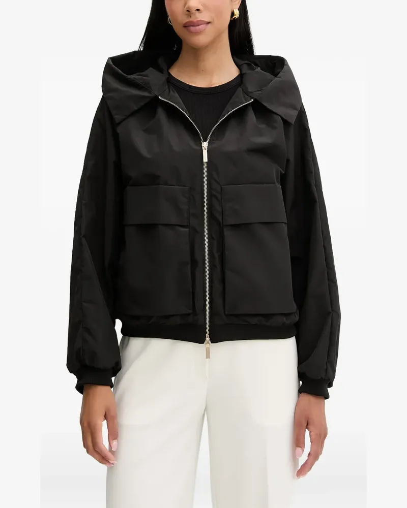 Armani Exchange hooded flap-pocket jacket - Schwarz Schwarz
