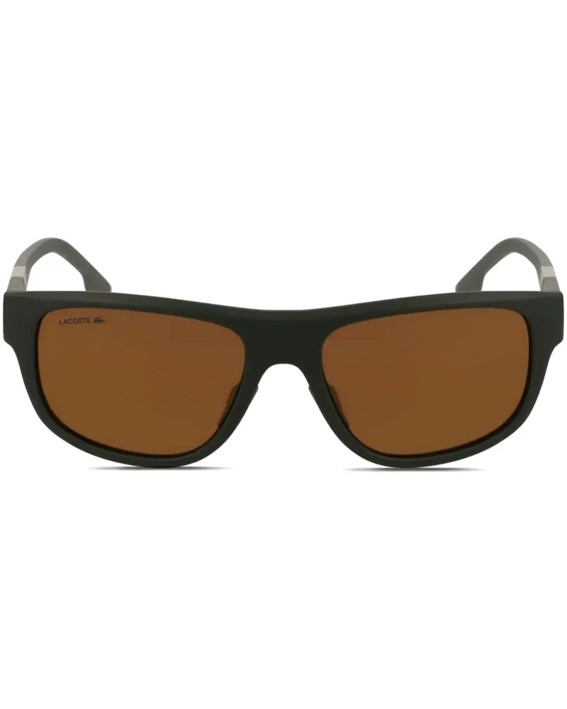 Lacoste Sonnenbrille mit eckigem Gestell - Grün Grün