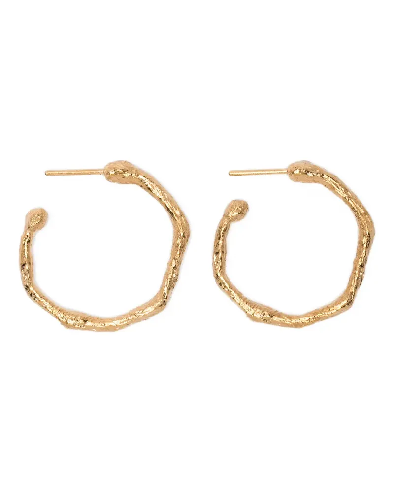 forte_forte Strukturierte Creolen - Gold Gold