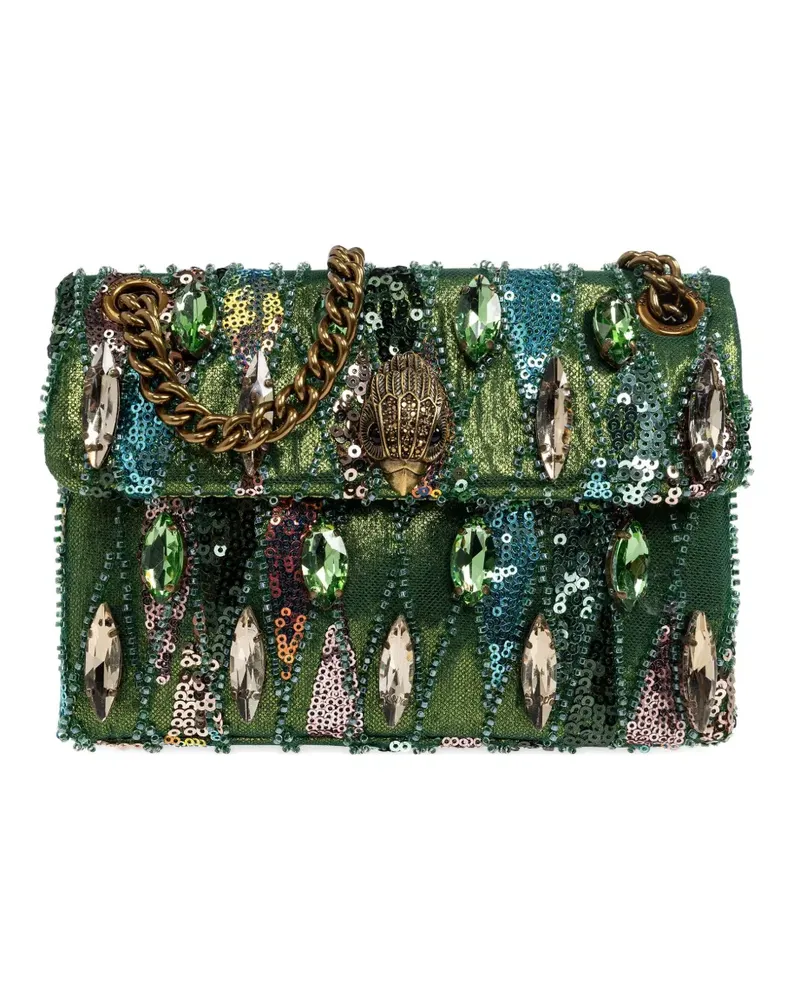Kurt Geiger mini Kensington sequin-embellished shoulder bag - Grün Grün