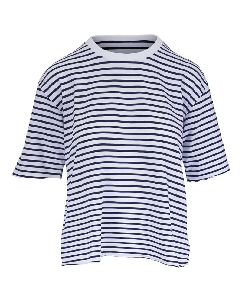 Frank & Eileen striped short-sleeve T-shirt - Blau Blau