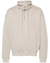 Helmut Lang Sweatshirt mit Stehkragen Grau