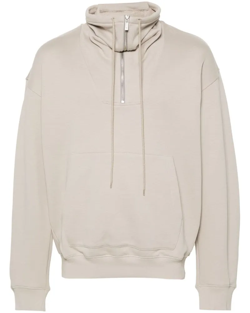 Helmut Lang Sweatshirt mit Stehkragen - Grau Grau