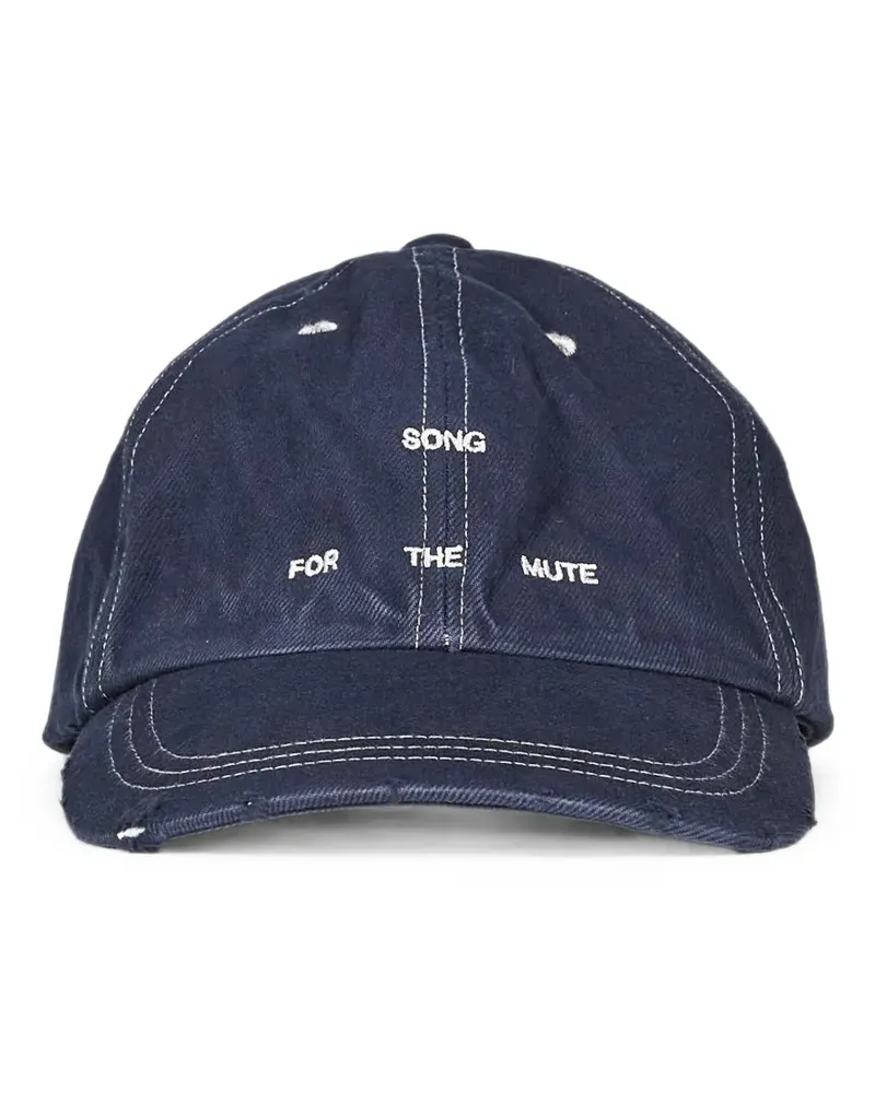 Song For The Mute Baseballkappe in Distressed-Optik - Blau Blau
