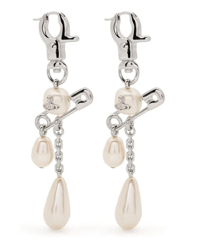 Vivienne Westwood Lange Claude Ohrringe - Silber Silber