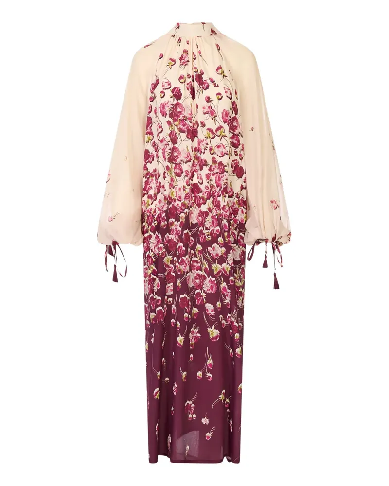For Restless Sleepers Pernaso Kleid mit Blumenprint - Nude Nude