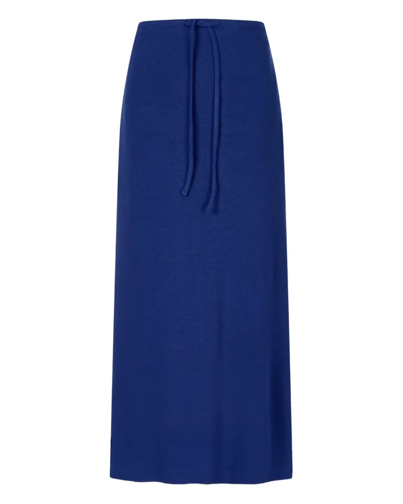STUDIO TOMBOY back-slit long skirt - Blau Blau