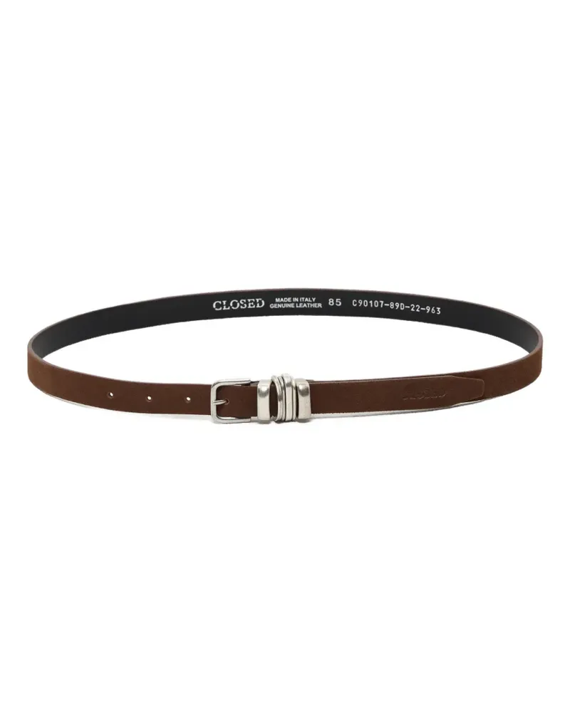Closed buckle-fastening belt - Braun Braun