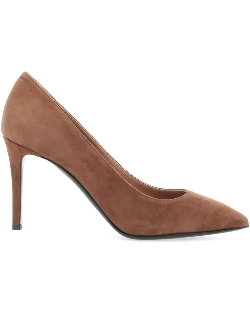 Pollini Essential Pumps aus Wildleder 85mm - Braun Braun
