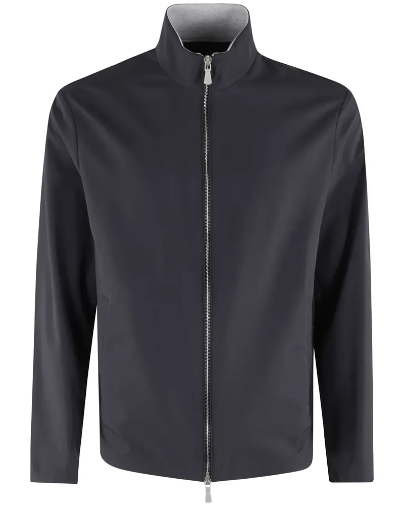 Eleventy Jacke mit Reißverschluss Blau
