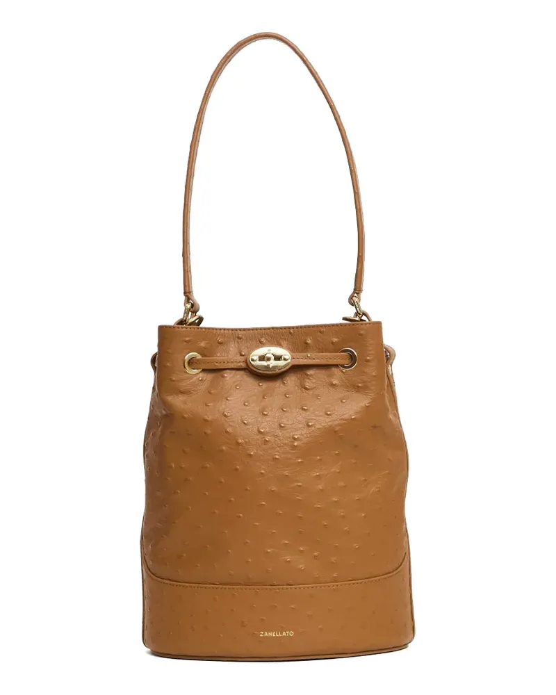 Zanellato small Monda Cactus bucket bag - Braun Braun