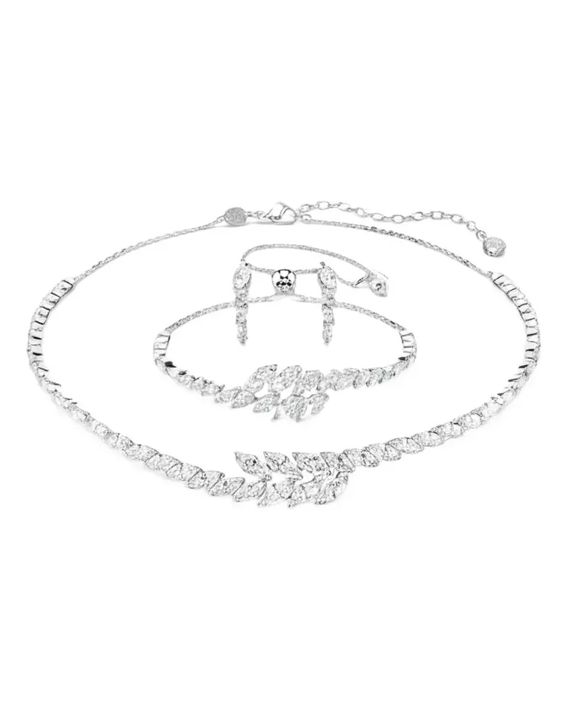 Swarovski Schmuckset mit Kristallen (3er-Set) - Silber Silber