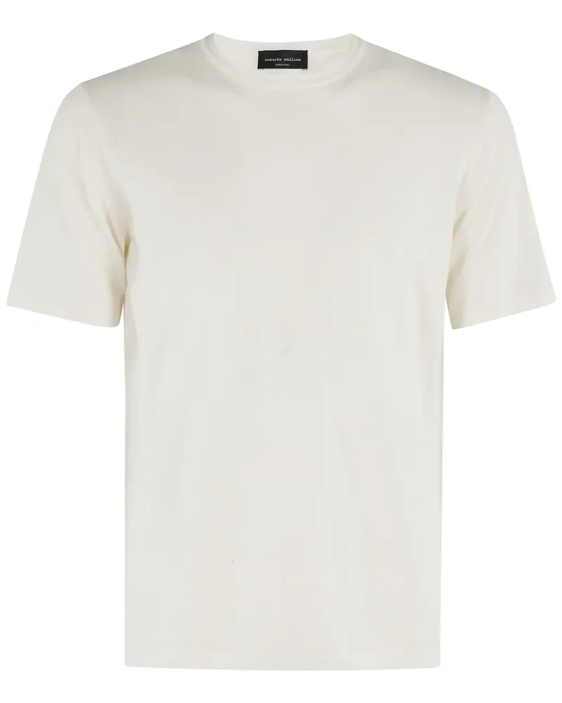 Roberto Collina T-Shirt aus Baumwolle - Weiß Weiß