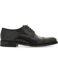 Ferragamo Derby-Schuhe mit Budapestermuster Schwarz