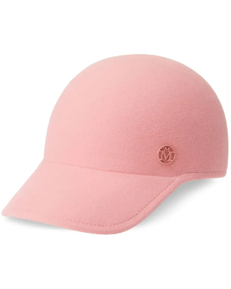 Maison Michel Baseballkappe mit Tiger-Patch - Rosa Rosa