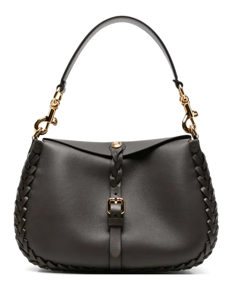 Etro Schultertasche aus Leder - Braun Braun