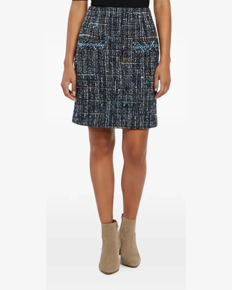 Sandro A-line tweed mini skirt - Blau Blau