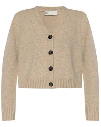 Tory Burch Cardigan mit V-Ausschnitt Nude