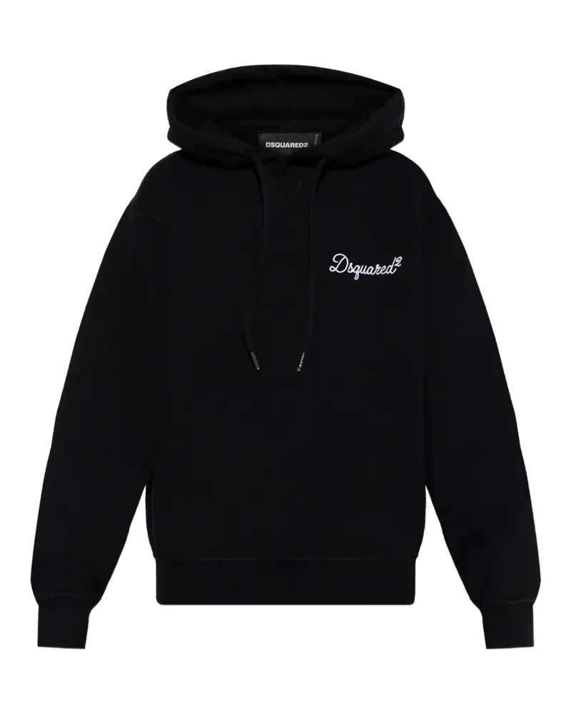 Dsquared2 Besticktes Kapuzenoberteil - Schwarz Schwarz
