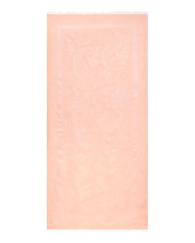 Etro Schal aus Blumen-Paisley-Jacquard - Rosa Rosa
