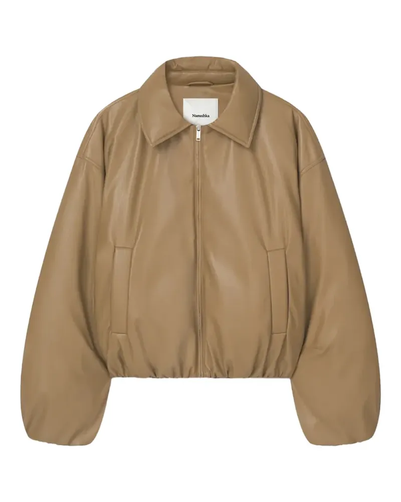 Nanushka Asger balloon jacket - Nude Nude