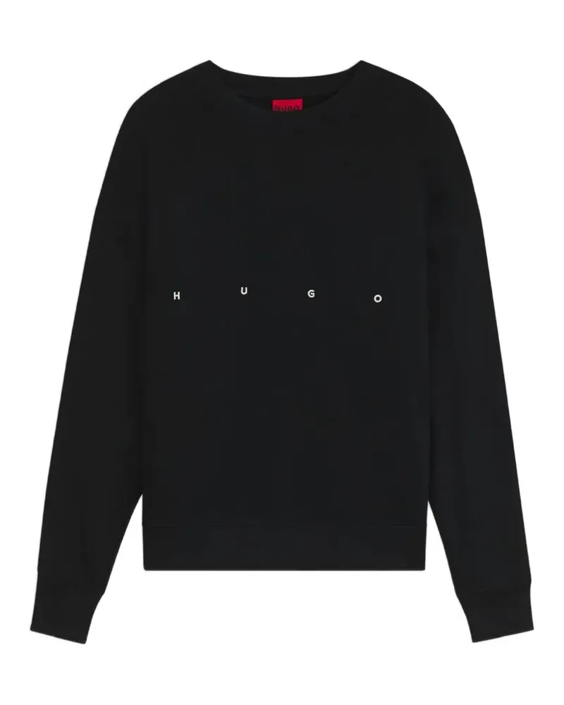 HUGO BOSS Sweatshirt mit Logo-Print - Schwarz Schwarz