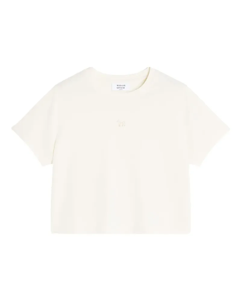 Kitsuné T-Shirt mit Stickerei - Nude Nude