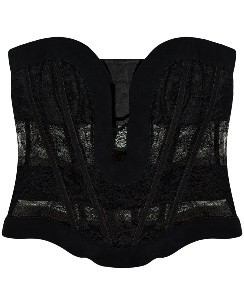 Dsquared2 Klassisches Korsett - Schwarz Schwarz