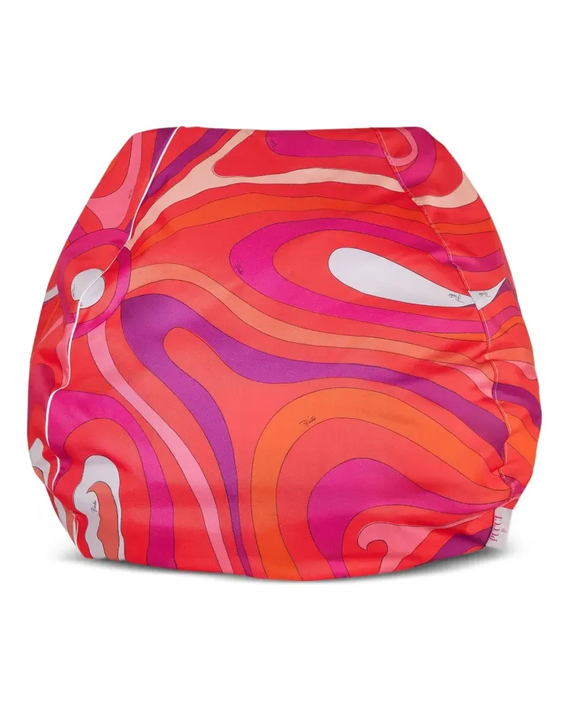 Emilio Pucci Hocker mit Wirbelmuster - Rot Rot