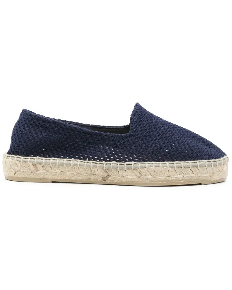 Manebí Gehäkelte Espadrilles - Blau Blau