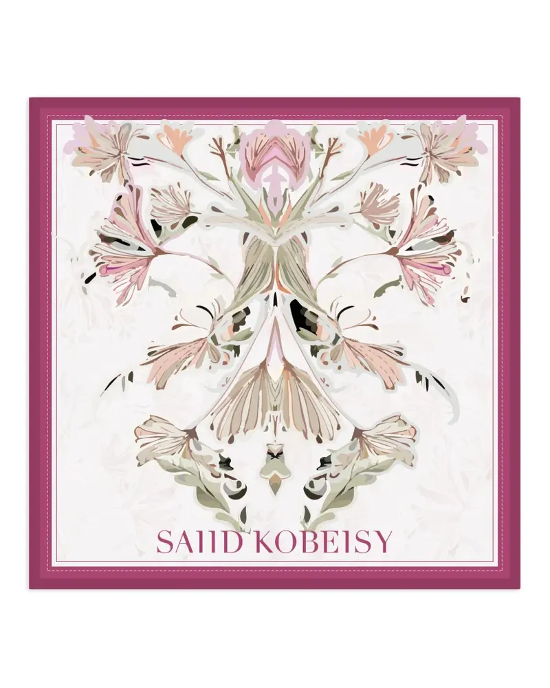 Saiid Kobeisy large flower scarf - Weiß Weiß