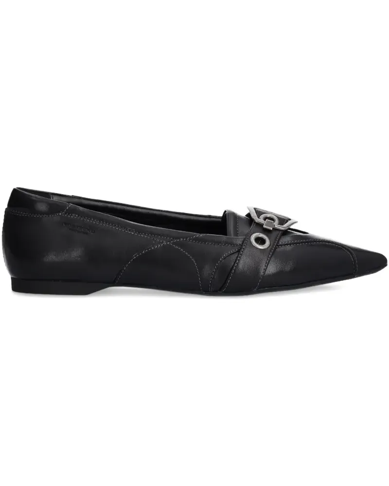 Vagabond Spitze Hermine Ballerinas - Schwarz Schwarz