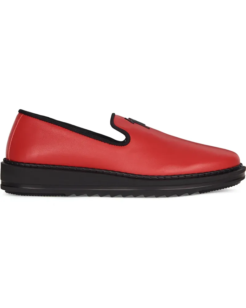 Giuseppe Zanotti Slipper mit Logo-Detail - Rot Rot