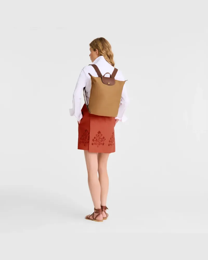 Longchamp Mittelgroßer Le Pliage Rucksack - Braun Braun