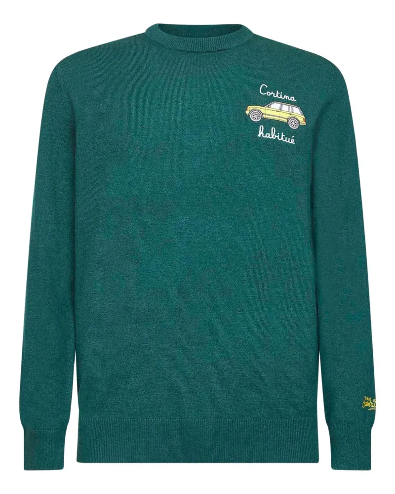 MC2 Saint Barth car-artwork-embroidered sweater - Grün Grün