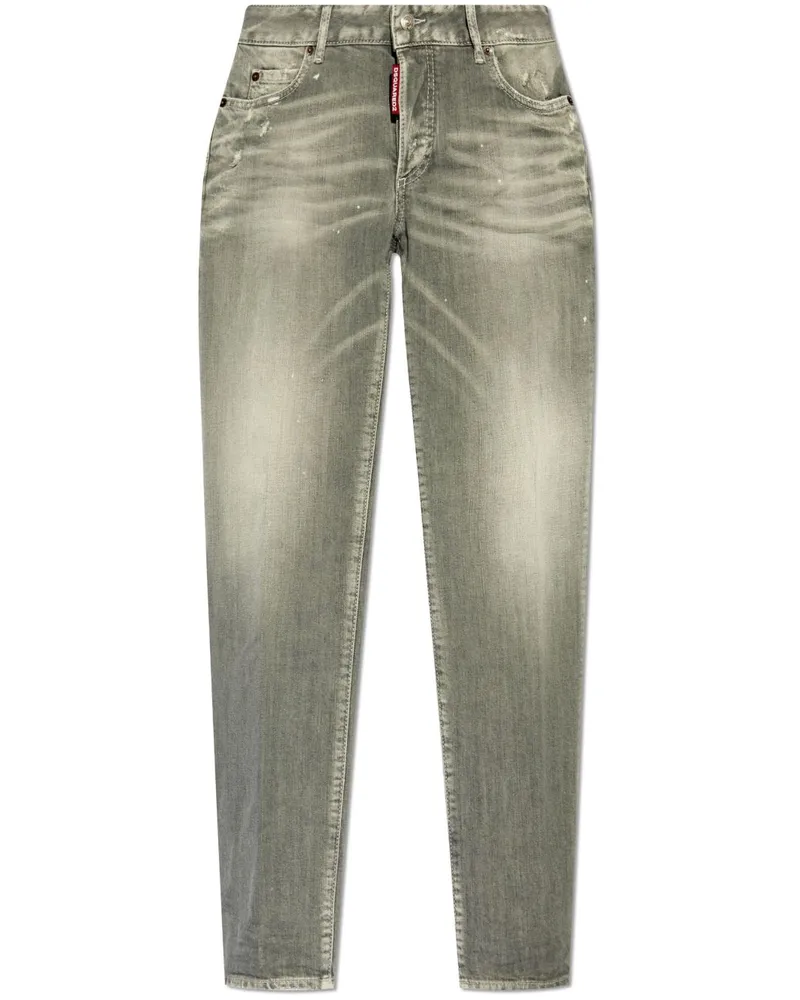 Dsquared2 Jeans mit Logo-Patch - Grau Grau