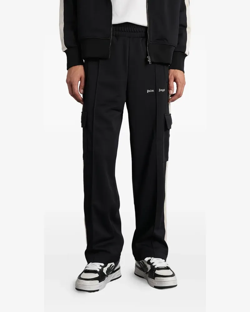 Palm Angels stripe-detailing cargo trousers - Schwarz Schwarz