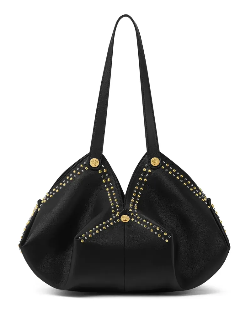 Versace Protea leather shoulder bag - Schwarz Schwarz