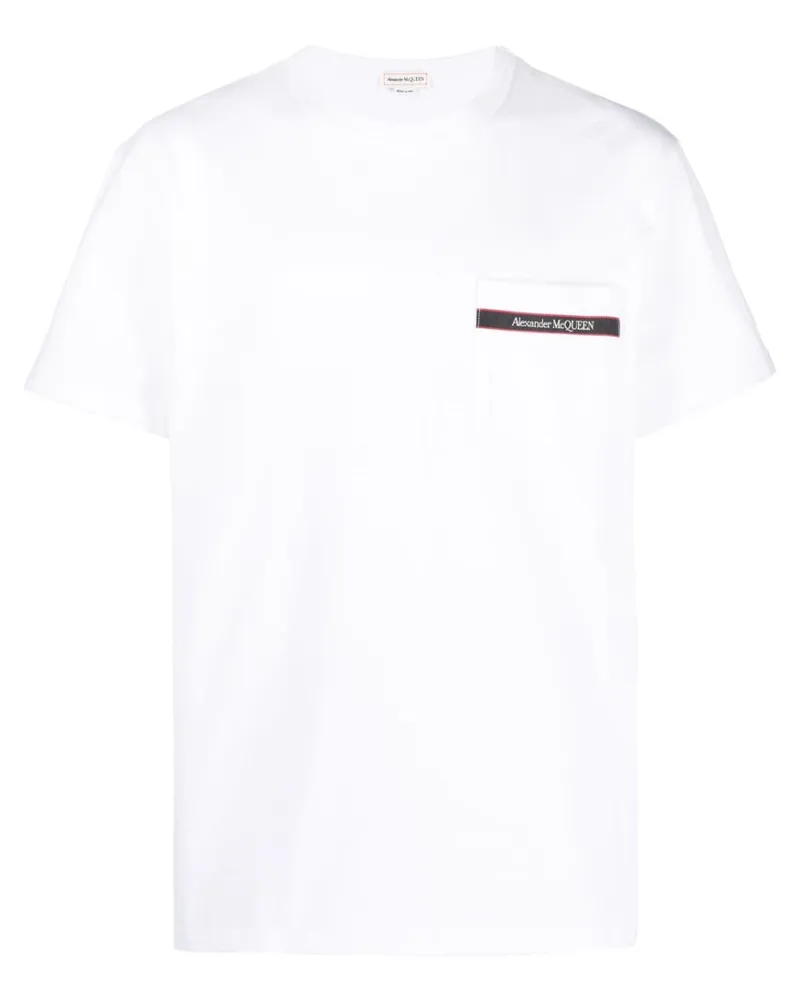 Alexander McQueen T-Shirt mit Logo-Print - Weiß Weiß