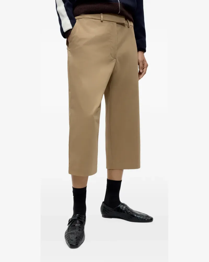CORDERA low-rise capri trousers - Nude Nude