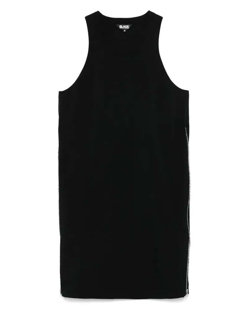 Comme des Garçons Midikleid mit Reißverschlüssen - Schwarz Schwarz
