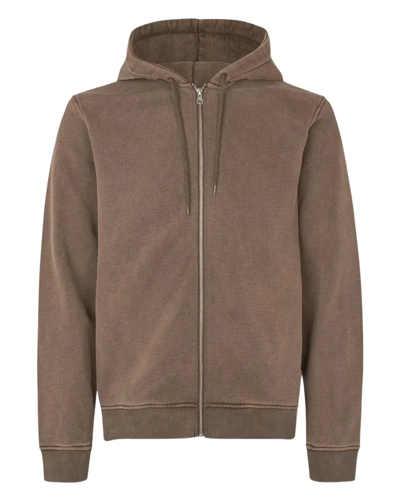 Samsøe & Samsøe Kapuzenjacke mit Reißverschluss - Braun Braun