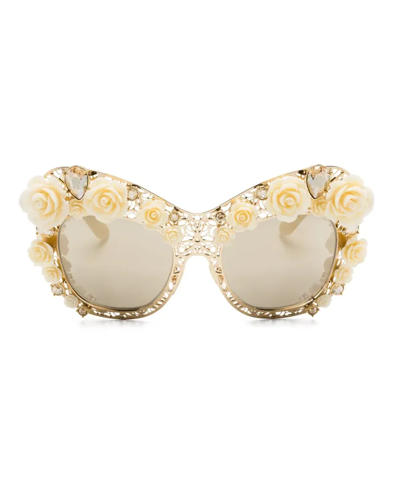 Dolce & Gabbana Cat-Eye-Sonnenbrille - Gold Gold